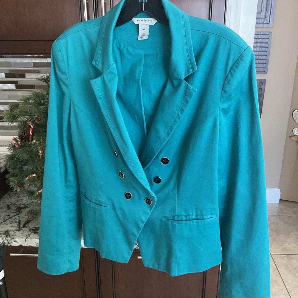 White House Black Market Teal Blazer